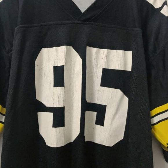 Greg Lloyd #95 Reebok Reversible Steelers Jersey - Picture 7 of 8